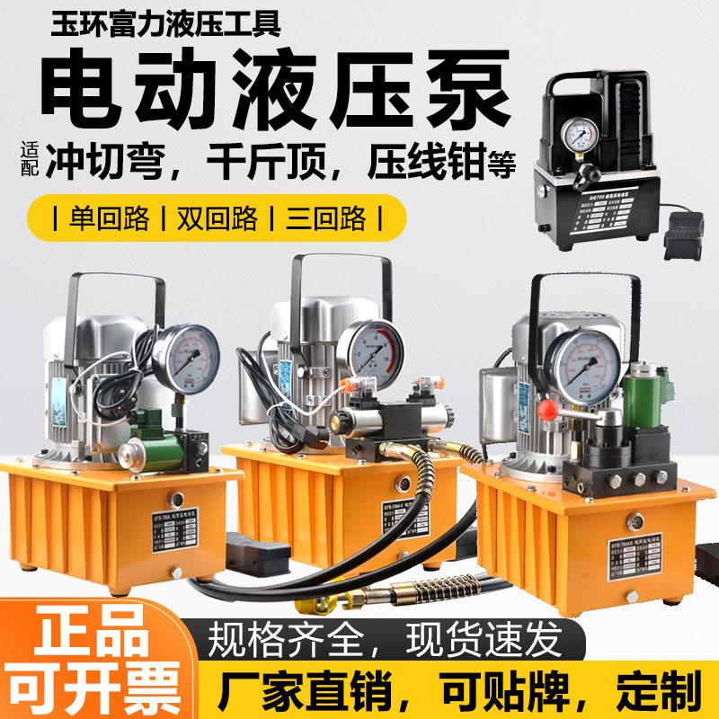 电动液压帮浦220v可携式迷你泵站CTE2-25BS/QQ-700超高压电动油泵