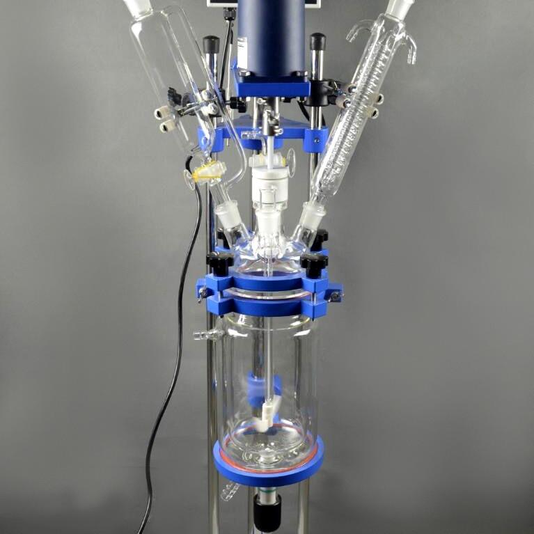 双层玻璃反应釜2L/2升双层玻璃反应器玻璃反应釜