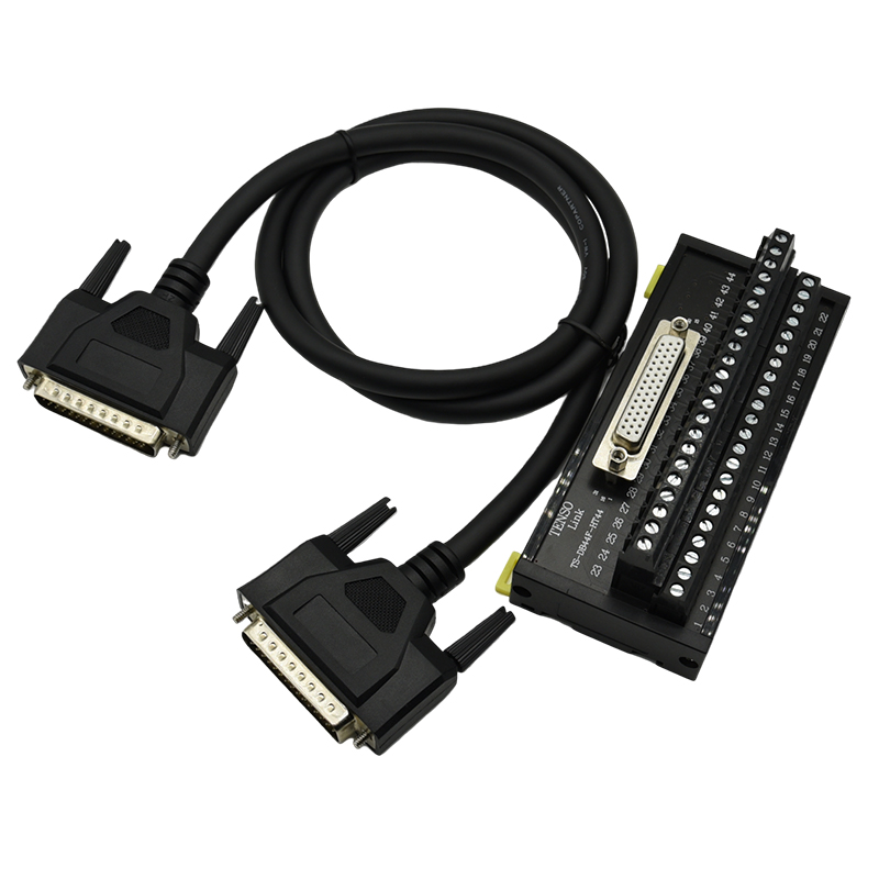 台达B2/B3-L伺服驱动器CN1插头端子台模块DB44转接板ASDMDDS44芯