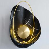 北欧灯具后现艺代279视术创意客厅树脂壁灯展厅酒店电墙壁卧室床