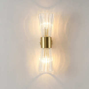 北欧简约卧室床头灯壁 客厅房间背景墙设计师轻奢水晶LED壁灯