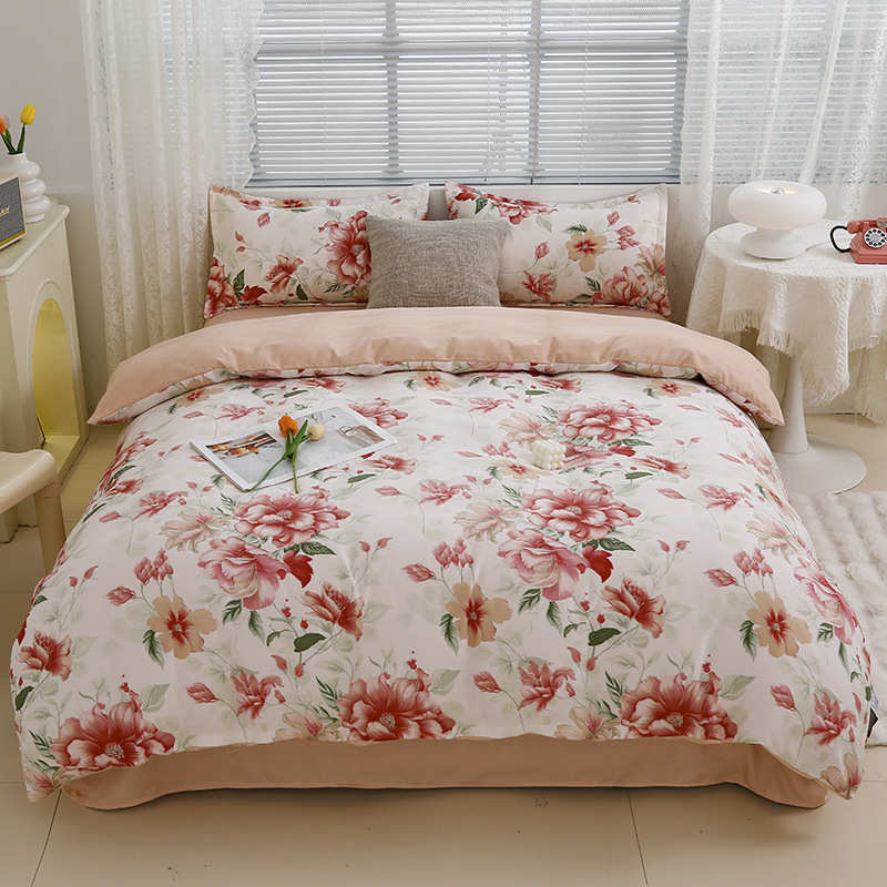 厂家直销南通家纺四件套床单被套宿舍床上用品单人学生亲肤柔软双