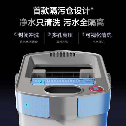2025新款免手洗平板拖把家用一拖懒人净拖地神器净污分离桶MOP