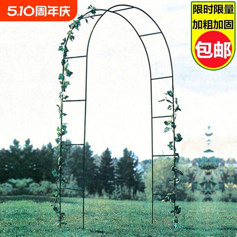 简易铁艺拱门花架月季爬藤架路引架子藤月葡萄丝瓜攀爬加固花支架
