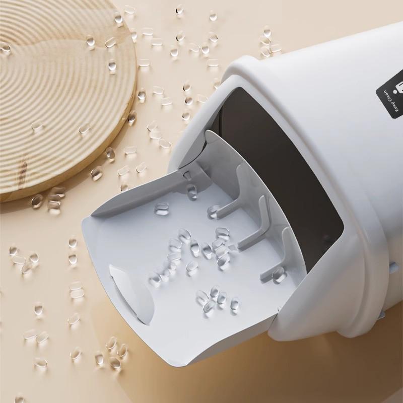 KE3C户外大垃圾桶大号30升40L学校厨房食堂摇盖大容量商用60无盖