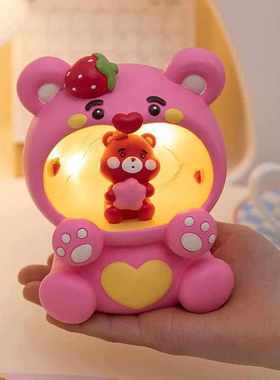 灯创意树脂小夜灯卧室床头灯摆件书房装饰男女情侣礼物