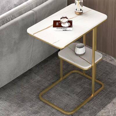 路客友北欧岩板沙发边几家用轻奢客厅小边几简约小户型方桌角几边