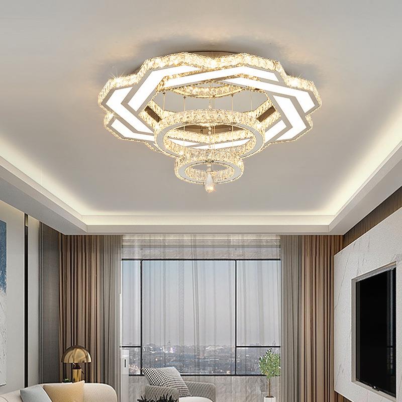 天亨过15道式玄关欧吸顶吊灯客厅餐厅大吊堂水晶顶吸灯高档水晶吊