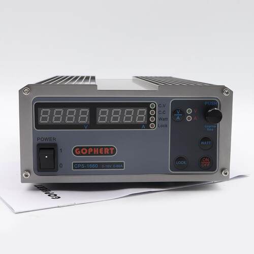 GOPHERT直流稳压电源可调电压电流CPS-1660 0-16V0-60A可调电源