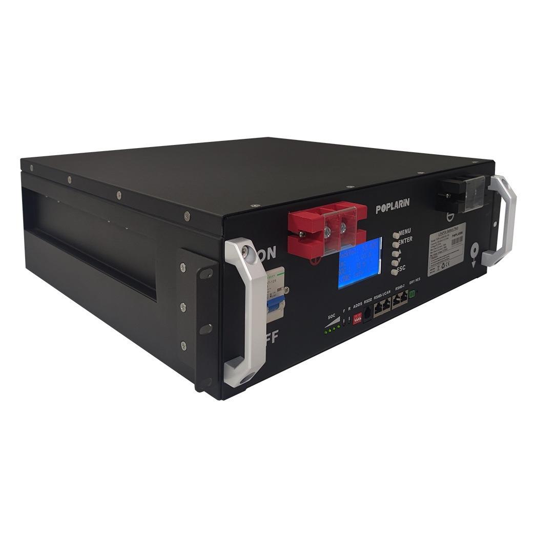 POPLARiN 25.6V200Ah 51.2V100Ah 100A19寸机架式3.5U家储套料