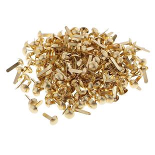 100pcs Pin Fastener Scra Split Paper Head Round Metal Brads