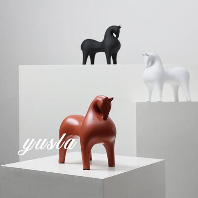简约法式马摆件电视柜样板间别墅客厅玄关柜餐边柜儿童房软装饰品