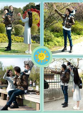 WIPHA韦帕宝宝儿童马鞍肩座背孩子背娃神器登山户外背架带娃爬山