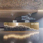 工业风不锈钢收银台健身房台球厅吧台餐厅公司前台接待台