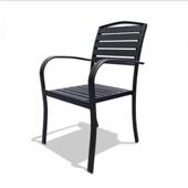 阳台桌椅露天小茶几茶店铁桌椅户外木家具仿木庭院奶艺室外组合塑