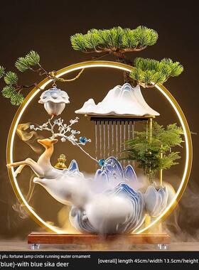 引进财富宝流水饰品咖啡桌循环水客厅财富创意家装办公桌面开启礼