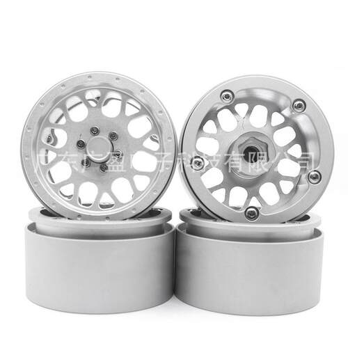 1:10攀爬车2.2树枝全银轮毂一套T4SCX10AxailD90直径64mm宽35mm