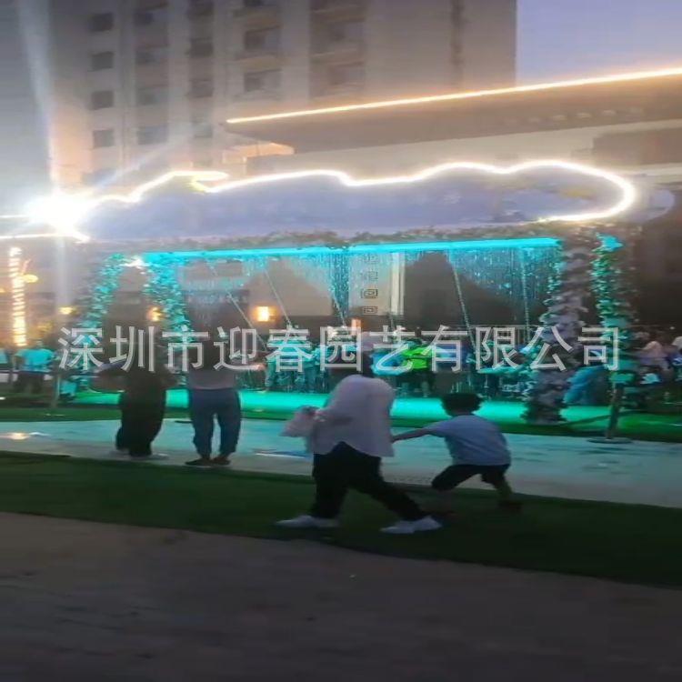 室内酒店数字设水帘幕尼龙拉线水景帘流水观瀑布水计喷YC-ZH-00泉