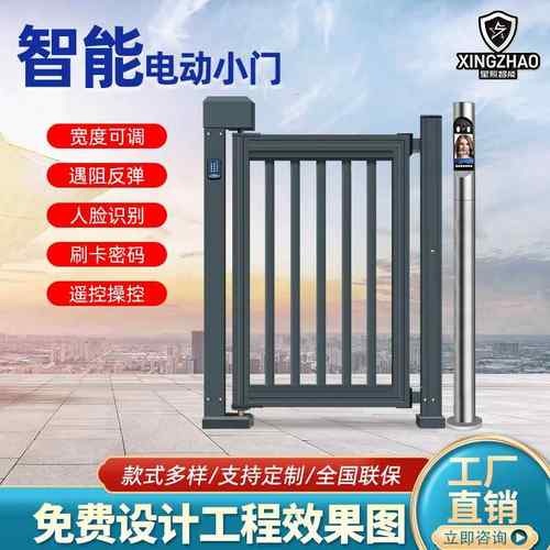 星照庭院自动门 智能自动门 指纹人脸识别 安全便捷 铝合金材质