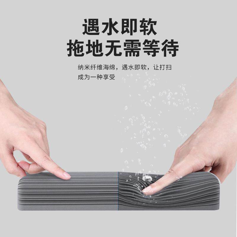 2023新款拖把家用一拖净懒人免手洗地托帕头棉吸水海绵头替换