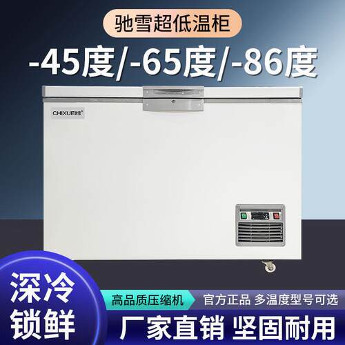 驰雪超低温冰柜零下60度实验室科研低温柜海鲜速冻柜负80度大冰箱