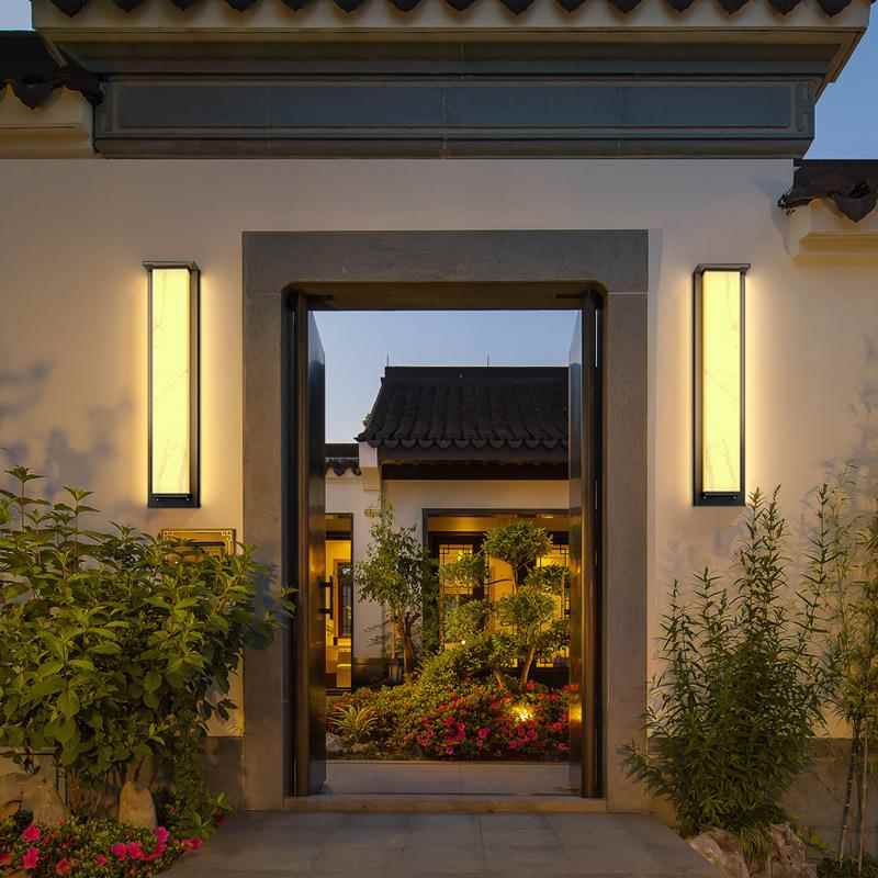 户外大防水庭院灯墅灯别外墙灯B-03082太阳能门两侧壁灯新中式仿