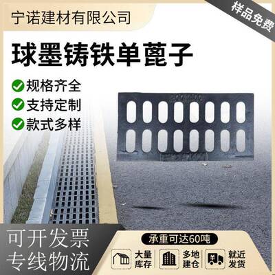 球墨铸铁篦子排水沟盖板重型200500下水道井盖铸铁篦子