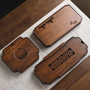 新款 重竹壶承干泡盘现代简约小型干泡台沥水储水盛水功夫茶具托盘