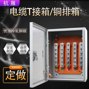 矿物质电缆T接箱绝缘电缆分支箱铜排T接转换箱接线端子分流箱定做