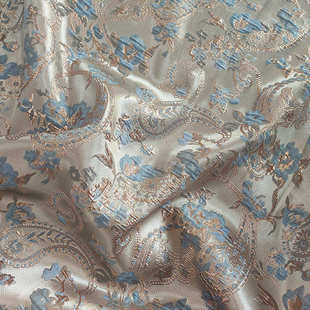 色织提花金丝浮雕泡泡花朵布料柔软立体蓬蓬裙时尚 肌理质感提花布