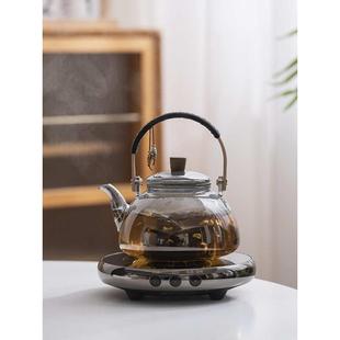 7YX批发电陶炉煮茶壶一套家用玻璃蒸煮茶围炉煮茶简约耐热商用养