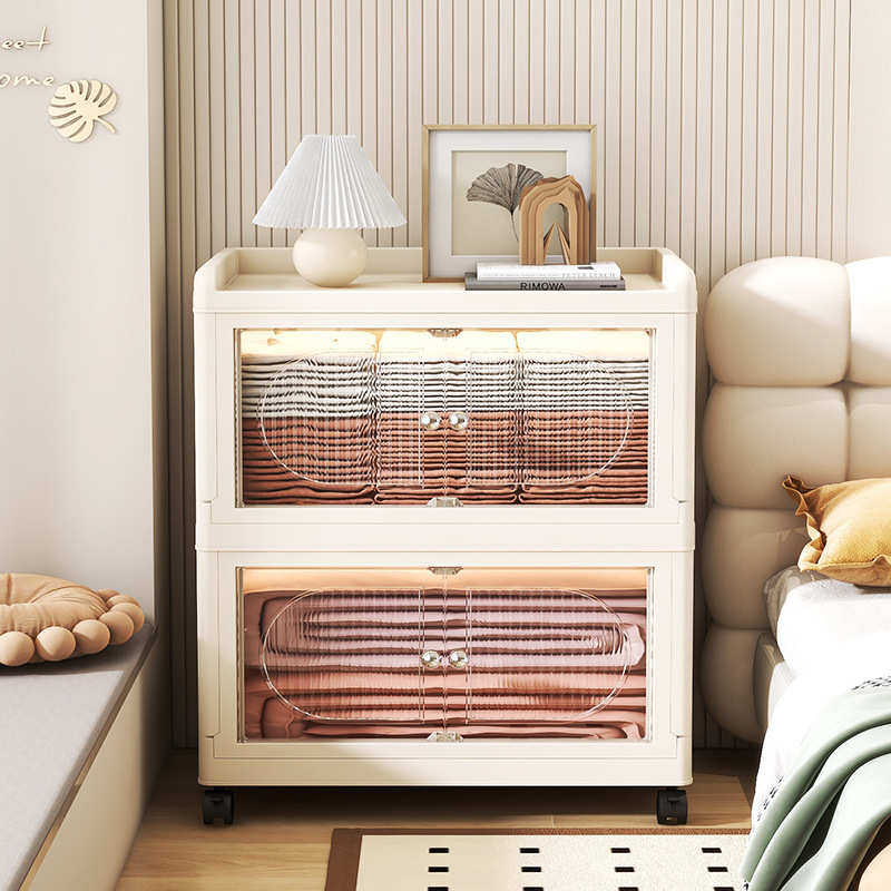 25年新款收纳柜PP透明家用免安装儿童折叠衣柜零食储物柜子置物柜,收纳整理,收纳柜,淘宝优惠券,粉丝福利购,淘宝优惠卷