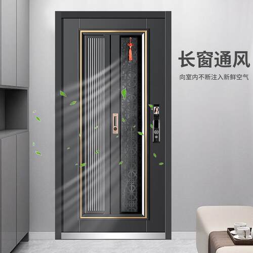 防盗门家用入户门进户门子母门甲级通风门中门单开门推拉别墅大门