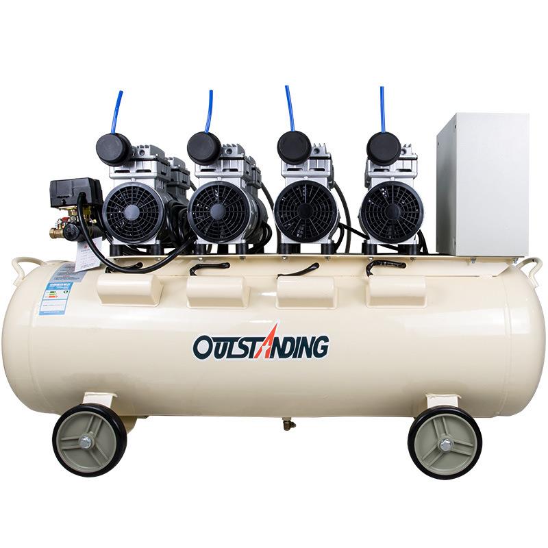奥突斯OTS-750X4-120L无油静音空压机3000W充气泵空气压缩机