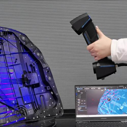 机械零部件三维数据监测手持式3d蓝色激光线扫描仪模具出图逆向