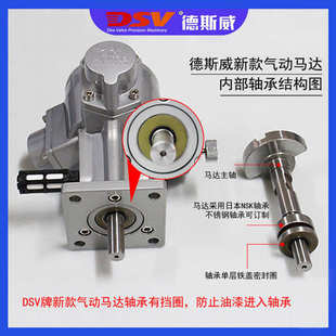 德斯威活塞式 DAM7系列风动马达空气马达气动马达 气动马达DAM1