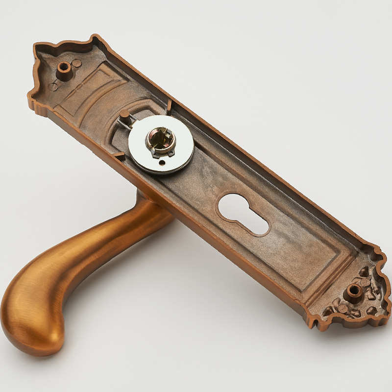 欧式家用卧室门锁执手实木门把手室内房门美式通用型机械门锁锁具