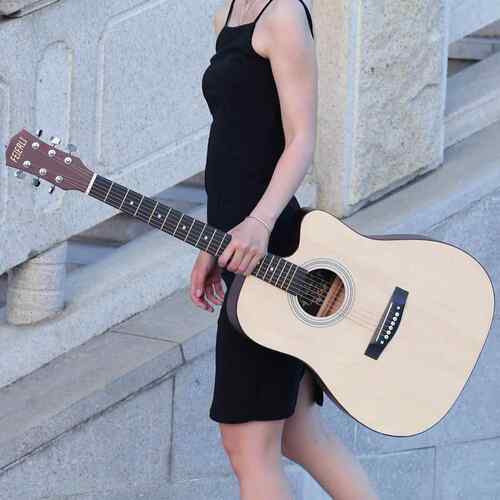 正品品民谣正木吉他初学者38新寸41吉学生手练习青少年入门他男女