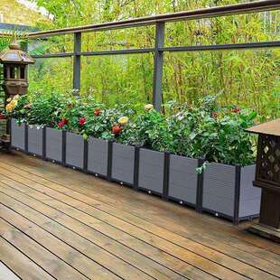 种植箱种菜神器家庭阳台楼顶种菜专用盆专用箱长方形花箱塑料花盆