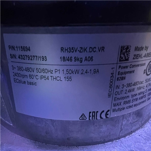 件 議價(jià)施樂佰RH35V ZIK DC.VR散熱風(fēng)機(jī) 適用