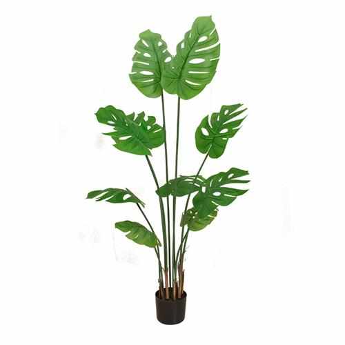 厂家直销人造仿真绿植盆栽喜林芋室内落地盆景摆放假树龟背叶仙芋