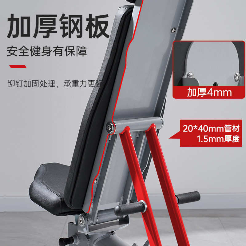 哑铃卧推凳商用专业可调节多功能健身椅飞鸟卧推凳家用杠铃上斜