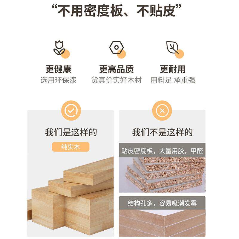 实木大长书桌客厅电脑桌家用双层储物去客厅化成人工作台办公桌子