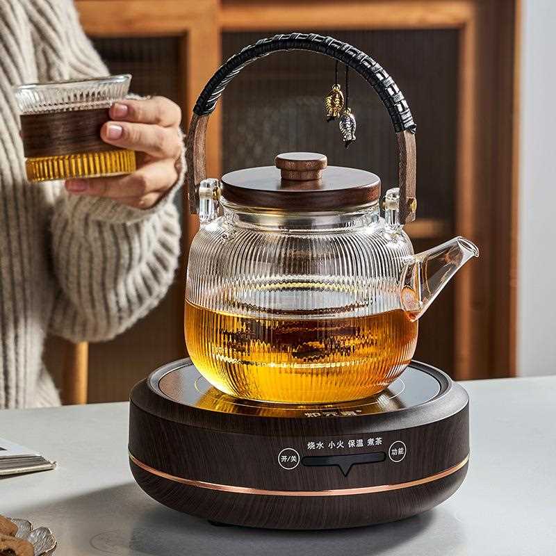 新款直销蒸煮壶家用电陶炉专用蒸煮茶器大容量玻璃泡茶单壶养生围
