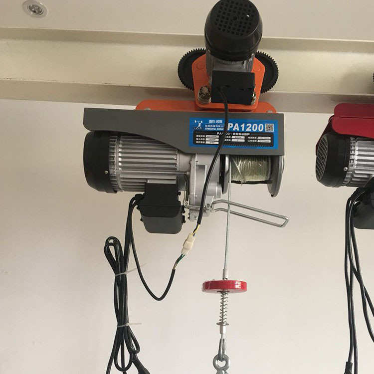 pa1000吊电动葫芦提升机机室内钢丝绳微型家用220v葫芦小小型起重