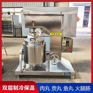 大型液压变频鱼丸打浆机 食品厂包心丸子嫩化机 熟土豆红薯打泥机