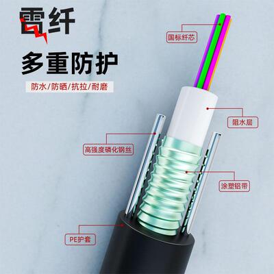 定制内外工级21芯中心束管式单模光缆4芯6EPD芯室8芯GYXTW程多模