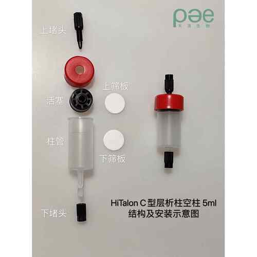 D081-1ml 5ml C型中压层析柱空柱, 接口同HiTrap,直连AKTA,等HPLC