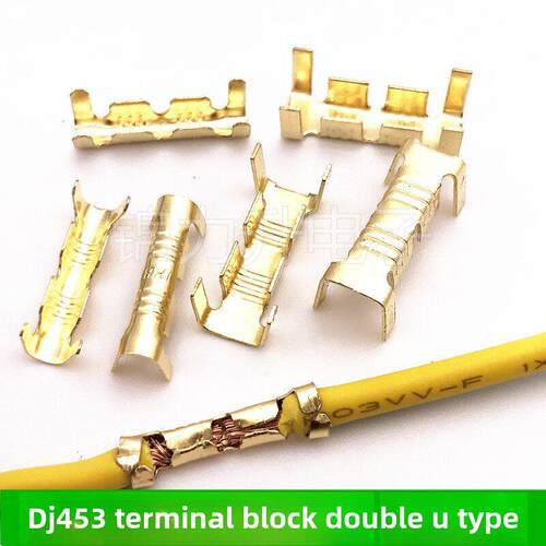 Dj453/Dj453C压接端子双u型铜并扣线冷压快速端子座