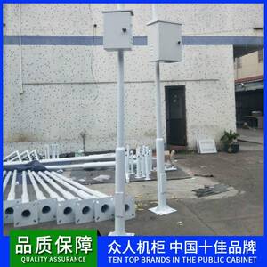 监控立杆3.5米4m6八角小区道路灯杆摄像球枪机安防装支架厂家